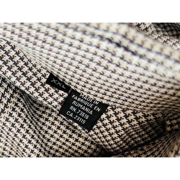 Hugo Boss Men's Button Long Sleeve Dress Shirt Slim Fit Size XXL Geometric - Picture 6 of 8